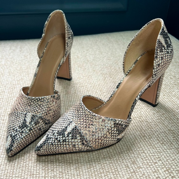 ABLE Snakeskin d’Orsay pumps - Picture 2 of 6